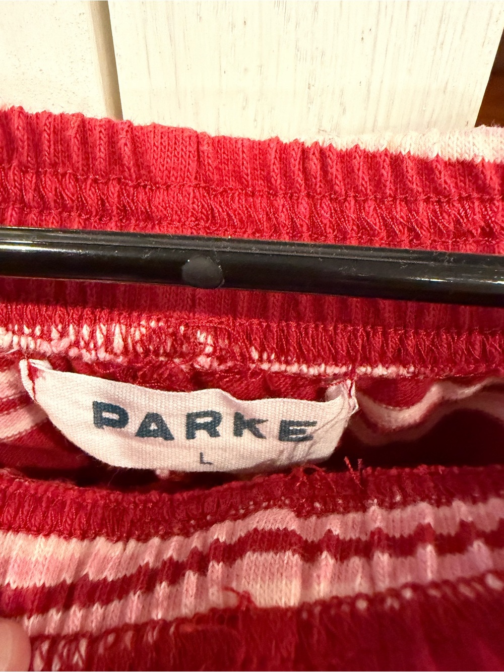 Parke Valentines Striped Pants L - Picture 5 of 7